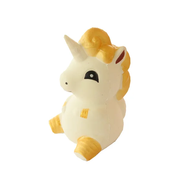 Gros squishy Licorne blanche et dorée