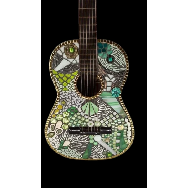 Guitare "Le vert en clé de sol"