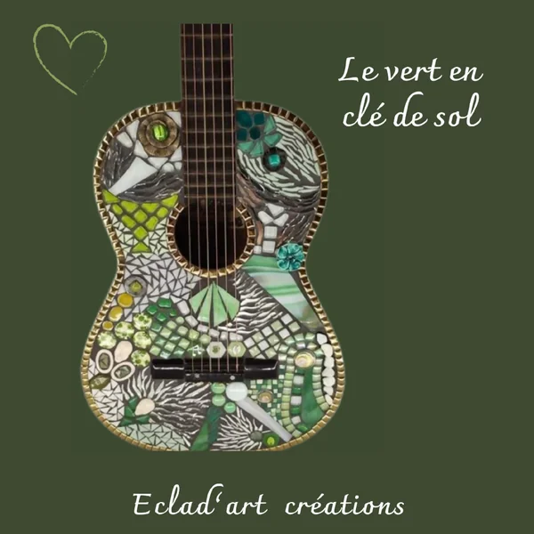 Guitare "Le vert en clé de sol"