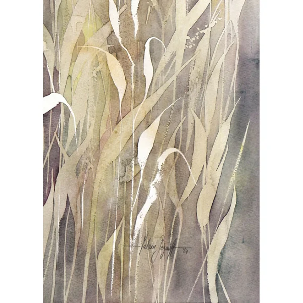 Herbes folles - Aquarelle originale