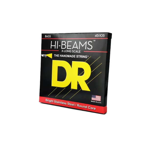 HI-BEAMS Stainless Steel 45-105 X-Long Scale - jeu de 4 cordes