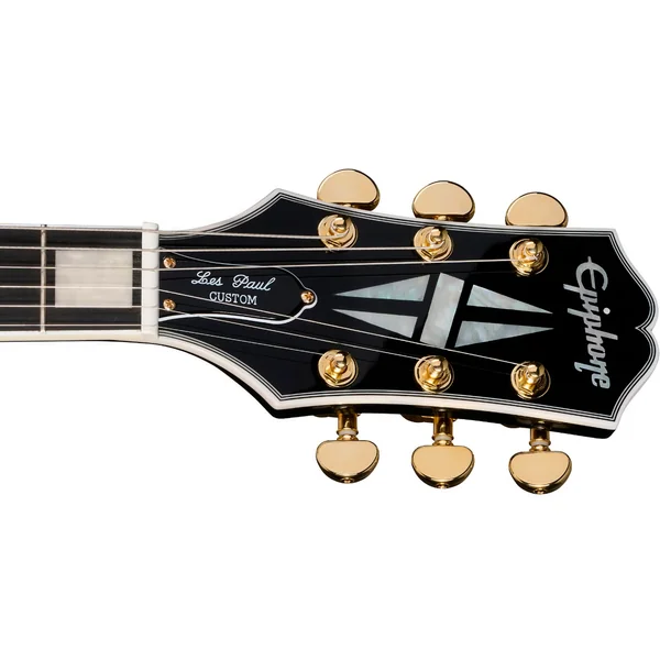 IBG Les Paul Custom Blackback Ltd +Gig Bag - antique ivory
