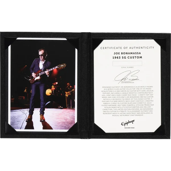 Joe Bonamassa 1963 SG Custom - dark wine red