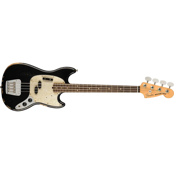 Justin Meldal-Johnsen JMJ Road Worn Mustang Bass (MEX, RW) - black