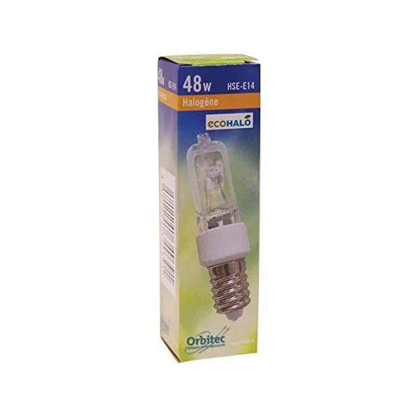 Lampe E14 230V 48W éco remplace 60W Halogène Claire