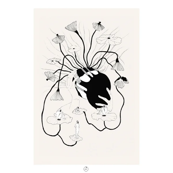 L’Esprit du vide illustration A3 à l’encre Noire