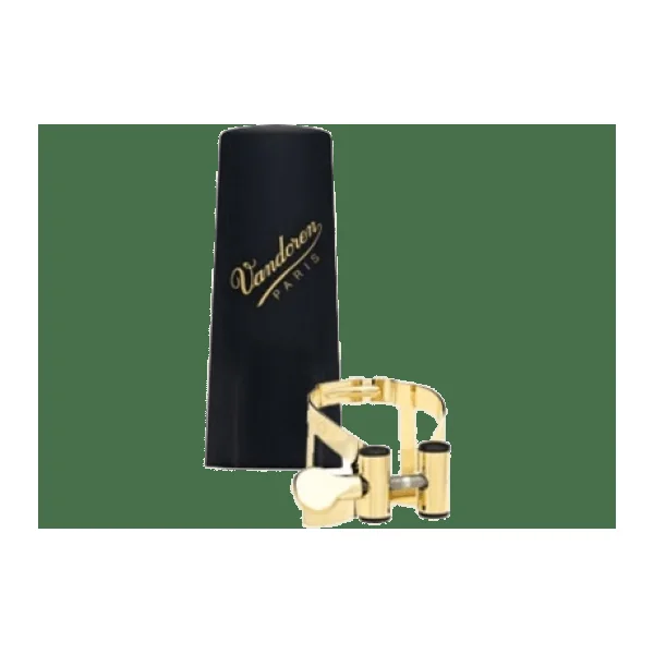 Ligature Saxophone Alto Plaquee OR Vandoren LC57GP CB Plastique