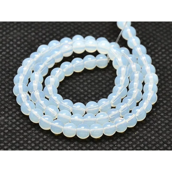 Lot de 15 perles rondes 6 mm - Opalite