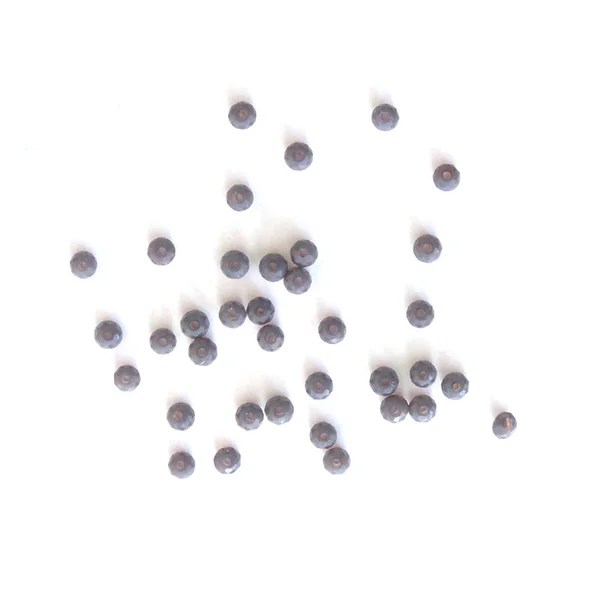 Lot de 50 perles à facettes en verre 4x6 mm - gris