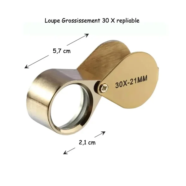 Loupe de poche - Mini modèle - 30 X