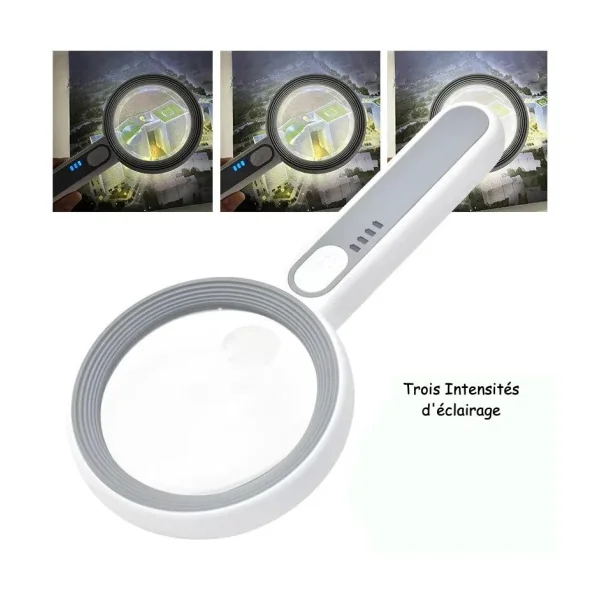 Loupe éclairante LED - 5X - 12X