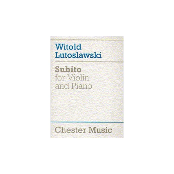 Lutoslawski W. Subito Violon