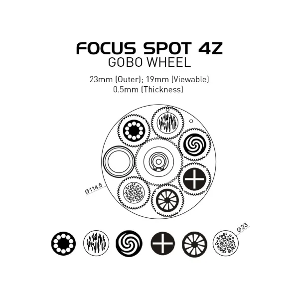 Lyre Led ADJ Focus spot 4Z Pearl blanc 200W Zoom