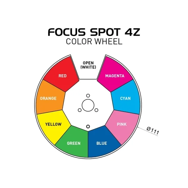Lyre Led ADJ Focus spot 4Z Pearl blanc 200W Zoom