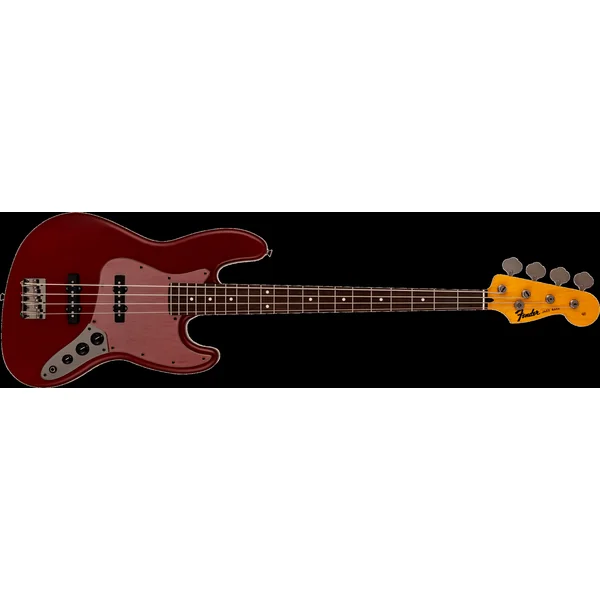 Made in Japan Hybrid II Jazz Bass Ltd - matte inferno red