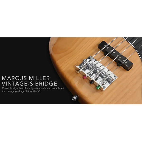 Marcus Miller V5 Alder 4ST Fretless - natural