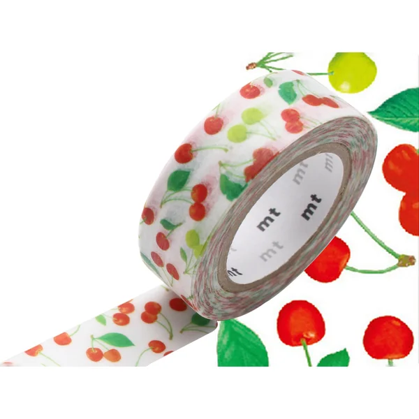 Masking tape motif - Cerises