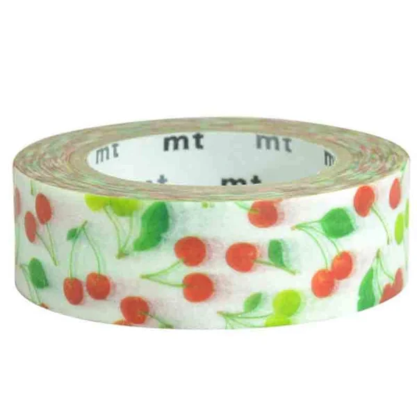 Masking tape motif - Cerises