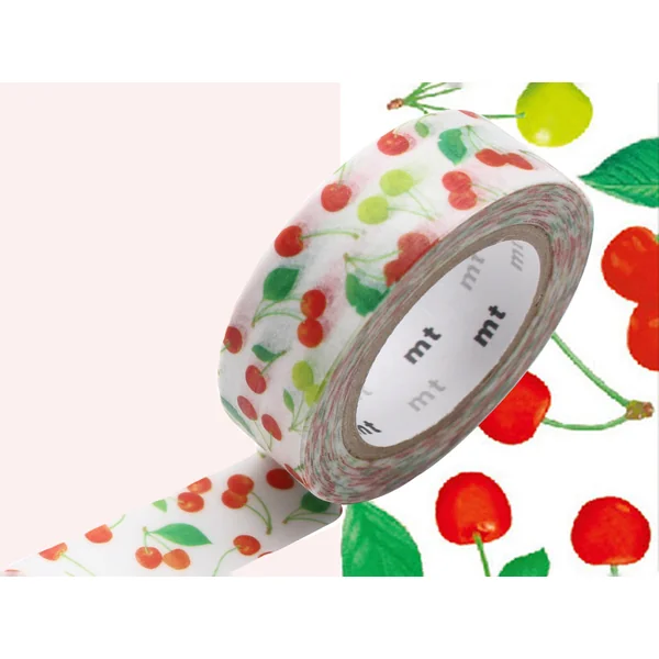 Masking tape motif - Cerises
