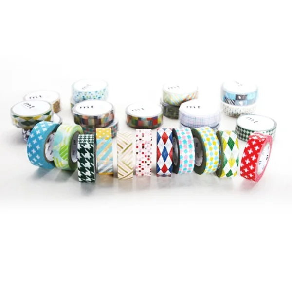 Masking tape motif - Rayures et pois argent G