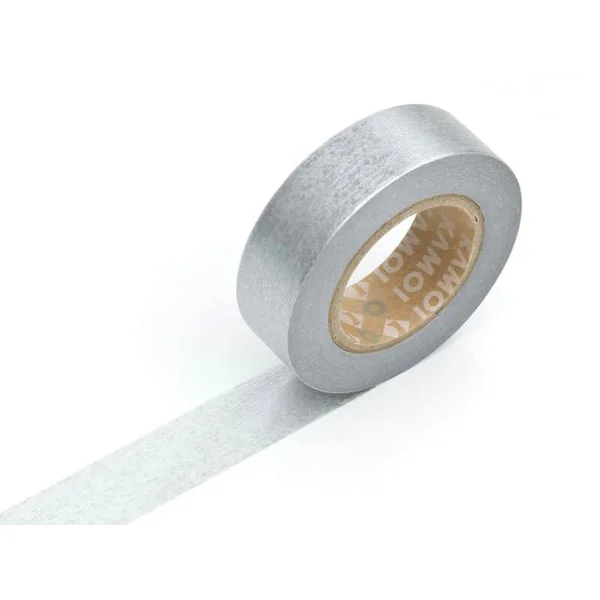 Masking tape uni - argent