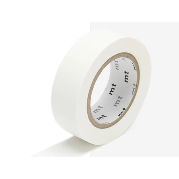 Masking tape uni - blanc