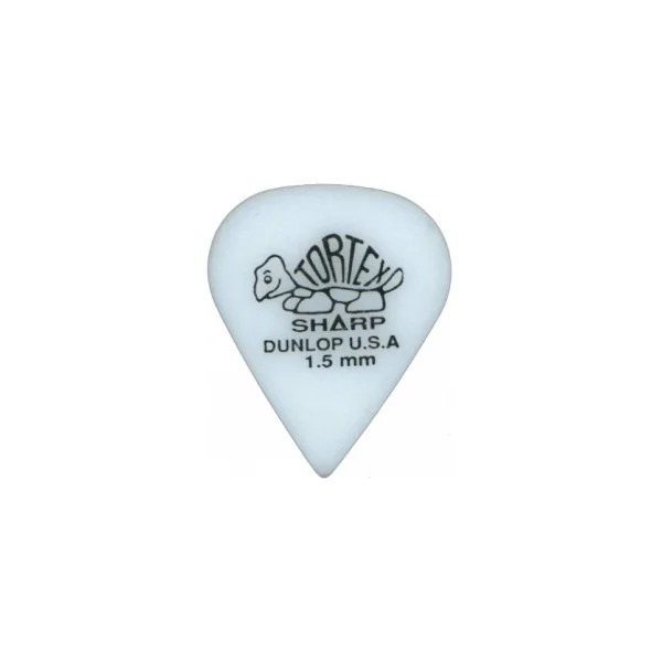 MEDIATOR TORTEX SHARP EXTRA DUR BLANC 1,50mm DUNLOP A L'UNITE