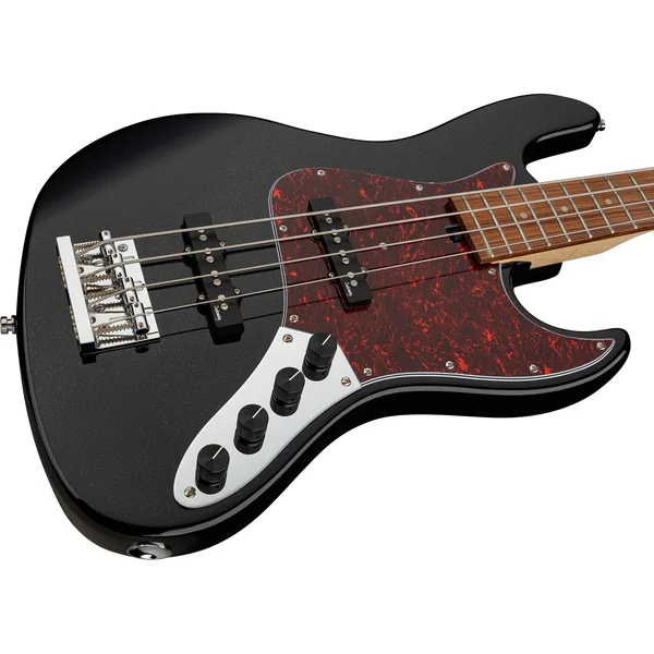 MetroExpress 21-Fret Vintage J/J Bass 4 (MOR) - solid black