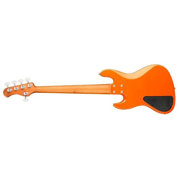 MetroExpress 21-Fret Vintage J/J Bass (MOR) - candy apple orange metallic