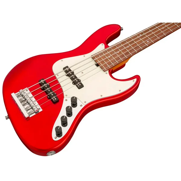 MetroExpress 21-Fret Vintage J/J Bass (MOR) - candy apple red metallic