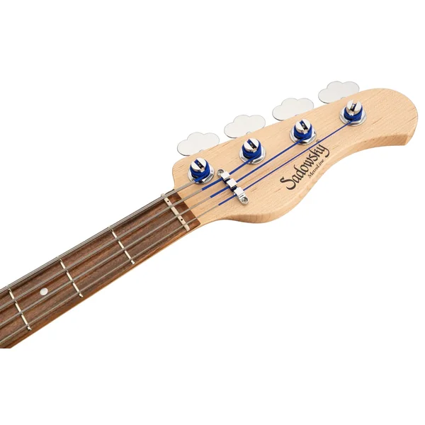 Metroline 21-Fret Hybrid P/J Bass Alder (4-String, Germany, MOR) - solid candy apple red metallic