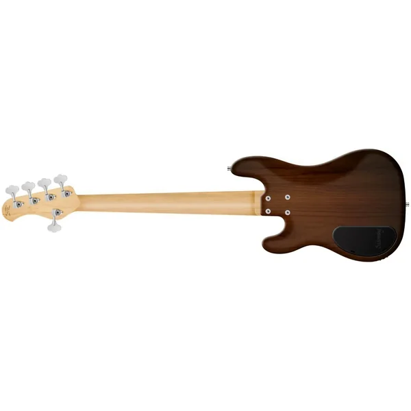 Metroline 21-Fret Hybrid P/J Bass Alder (5-String, Germany, MOR) - antique tobacco transparent satin