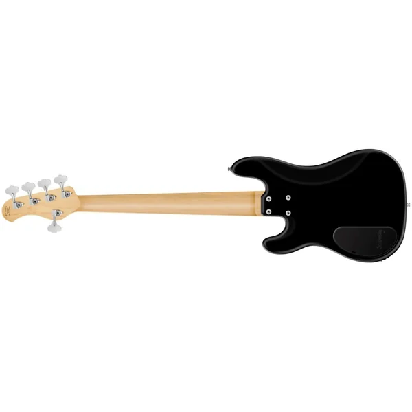 Metroline 21-Fret Hybrid P/J Bass Alder (5-String, Germany, MOR) - solid black satin
