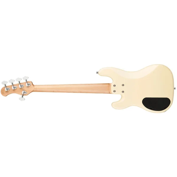 Metroline 21-Fret Hybrid P/J Bass Alder (5-String, Germany, MOR) - solid olympic white