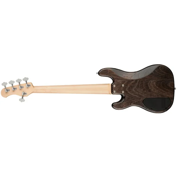 MetroLine 21-Fret Hybrid P/J Bass Ash (5-String, Germany, MN) - nirvana black transparent satin