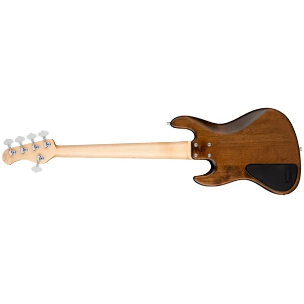 MetroLine 21-Fret Vintage J/J Bass Alder (5-String, Germany, Morado) - antique tobacco transparent satin