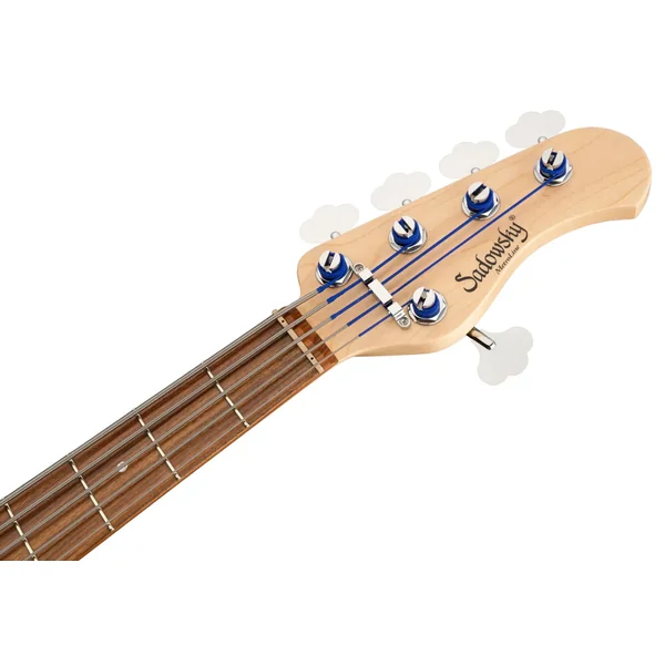 MetroLine 21-Fret Vintage J/J Bass Alder (5-String, Germany, Morado) - antique tobacco transparent satin