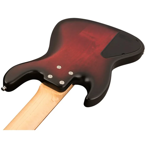 MetroLine 21-Fret Vintage J/J Bass Alder (5-String, Germany, Morado) - burgundy blackburst transparent satin