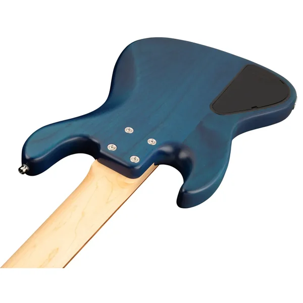 MetroLine 21-Fret Vintage J/J Bass Alder (5-String, Germany, Morado) - ocean blue transparent satin