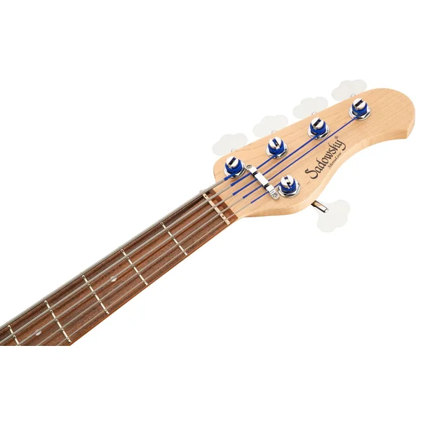 MetroLine 21-Fret Vintage J/J Bass Alder (5-String, Germany, Morado) - solid sage green metallic satin