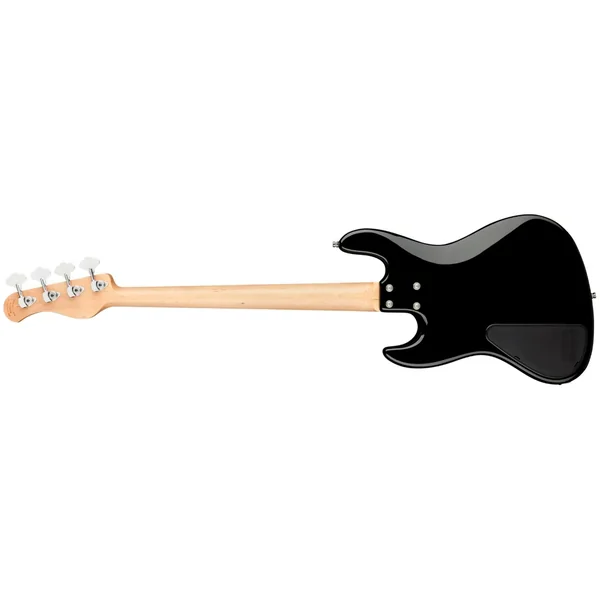 MetroLine 21-Fret Vintage J/J Bass Ash (4-String, Germany, MN) - solid black gloss