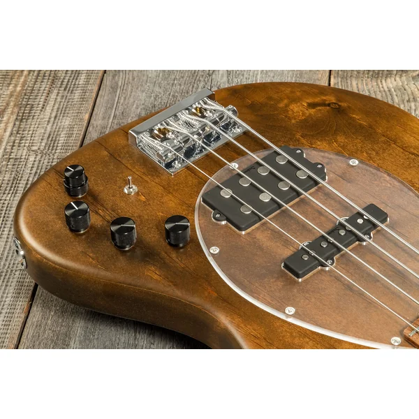 MetroLine 21-Fret Vintage M/J Bass Alder 4-String (Germany, MOR) - antique tobacco satin
