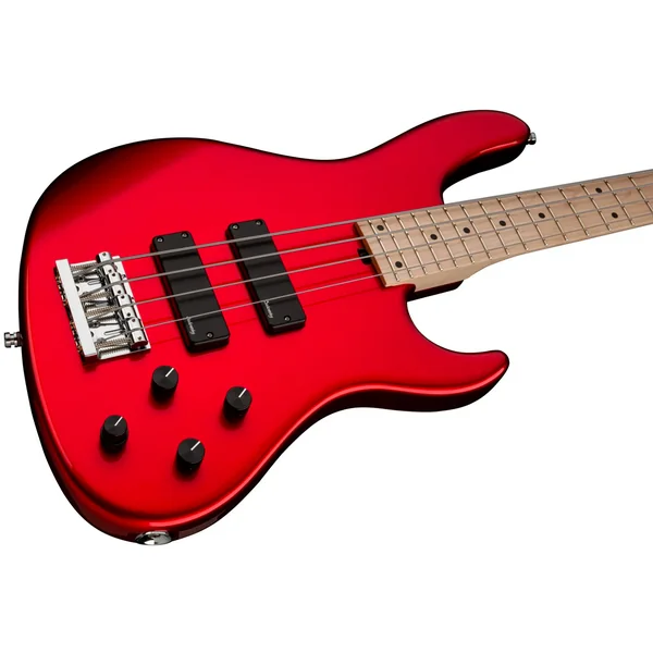 MetroLine 24-Fret Modern Bass, Ash, 4-String (Germany, MN) - solid candy apple red metallic