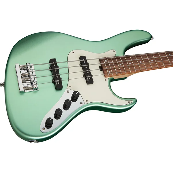 MetroLine 24-Fret Vintage J/J Bass Alder 4 (Germany, MOR) - sage green metallic satin