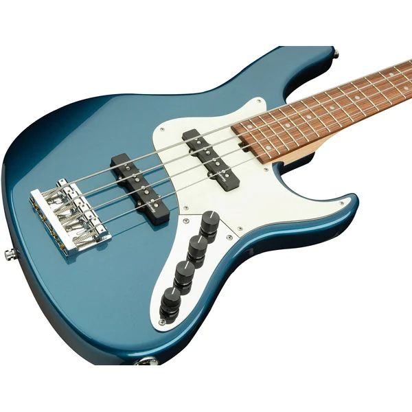 MetroLine 24-Fret Vintage P/J Bass Alder 4 (Germany, MOR) - dark lake placid blue metallic