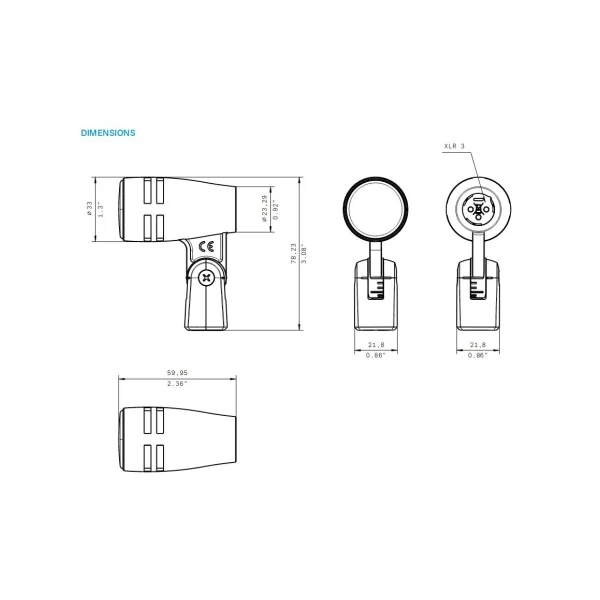 Micro dynamique e604 pour batteries et percussions SENNHEISER
