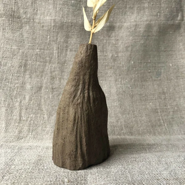 Mini vase à herbes sèches rainuré