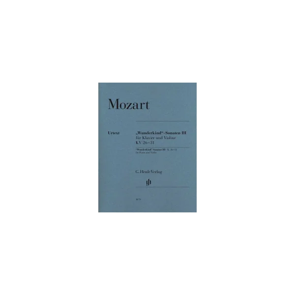 Mozart W.a. Sonates Wunderkind Vol 3 Violon