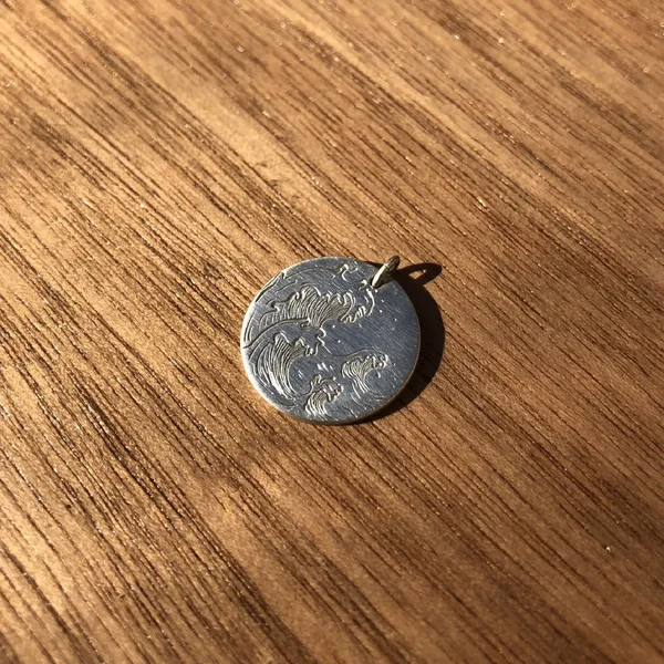 Médaille Vague - Argent 925