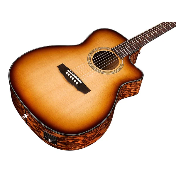 OM-260CE Deluxe Burl Westerly - edge burst